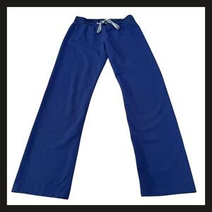 FIGS Scrub Pants Womens S/T Tall Navy Blue T21003T Technical Stretch Medical EUC